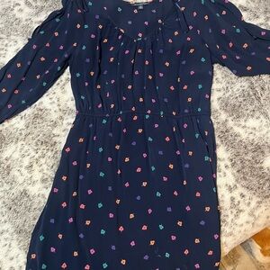 American Eagle Outfitters Navy Dress with Colorful Accents